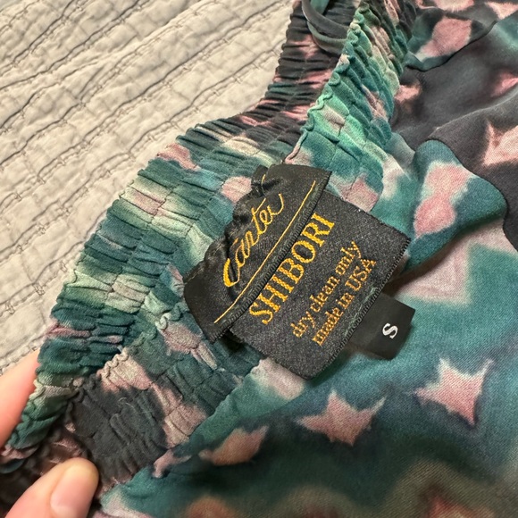 CARTER SMITH Shibori Custom-Made Every Piece Uniquely Made Artwork Silk Pants - Picture 4 of 7